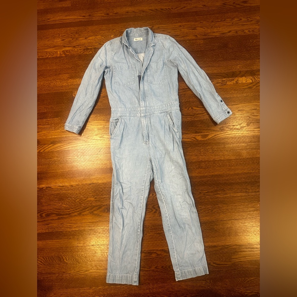 Madewell Denim Blue Jumpsuit - Picture 2 of 8